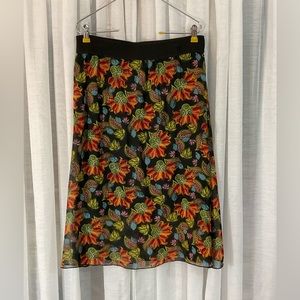 LuLaRoe sheer lined skirt